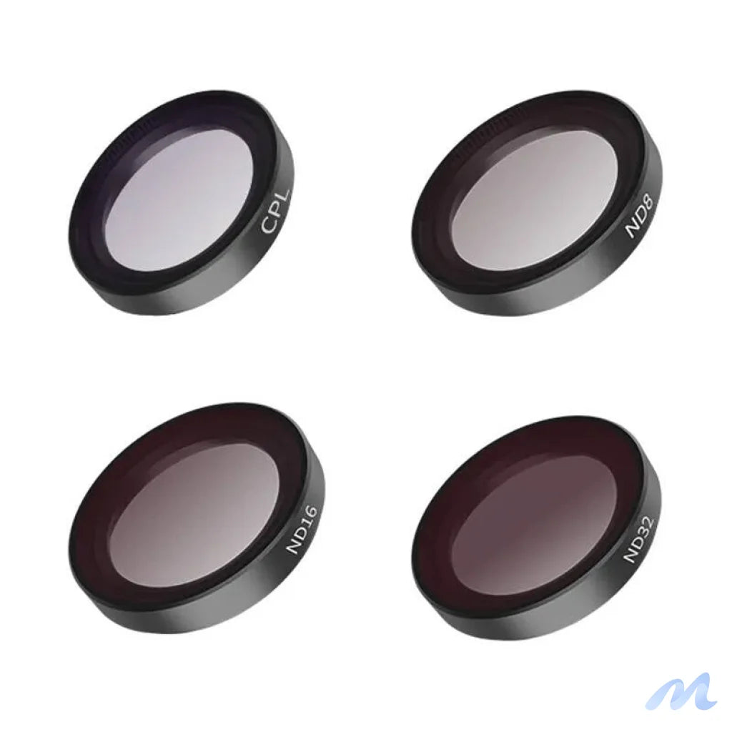 Set of 4 CPL/ND8/ND16/ND32 Telesin filters for Insta360 GO 2/3 camera