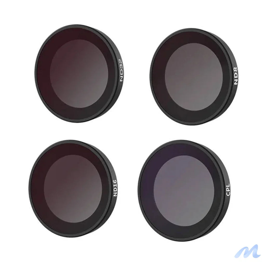 Set of 4 CPL/ND8/ND16/ND32 Telesin filters for Insta360 GO 2/3 camera
