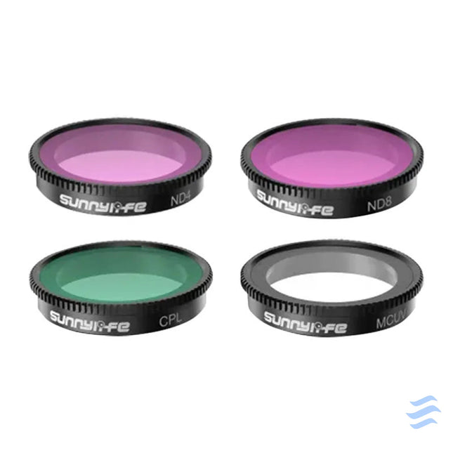 Set of 4 filters MCUV + CPL + ND4 + ND8 Sunnylife for Insta360 GO 3/2 For sports cameras