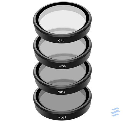 Set of 4 TELESIN CPL/ND8/ND16/ND32 filters for DJI Osmo Action 3 / 4 / 5 For sports cameras
