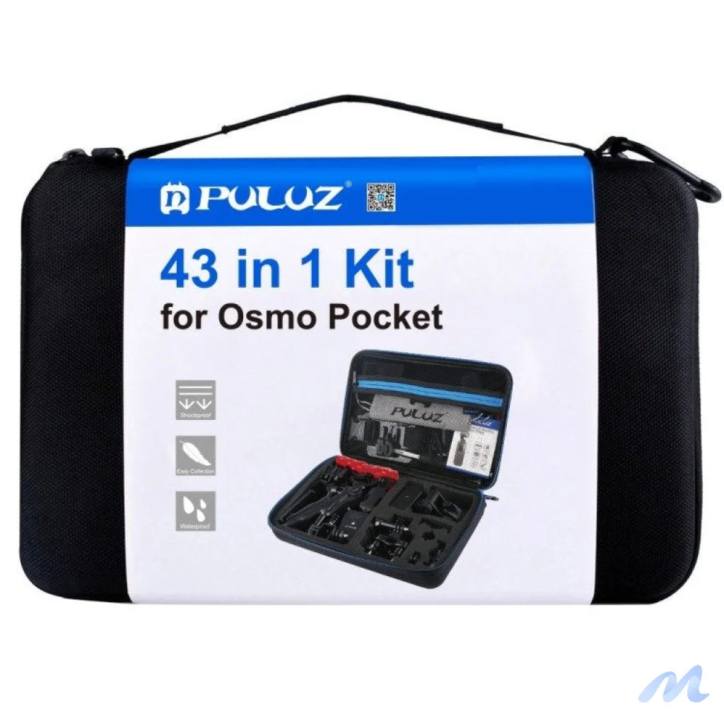 Set of 43 Puluz accessories for sports cameras (including Osmo Action 5 Pro, Ace Pro 2) PKT47