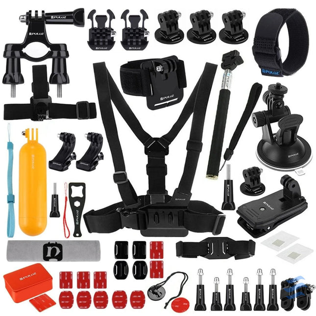 Set of 53 Puluz accessories for sports cameras PKT16 Sets