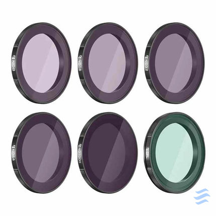 Set of 6 filters Freewell for DJI Action 4 For sports cameras