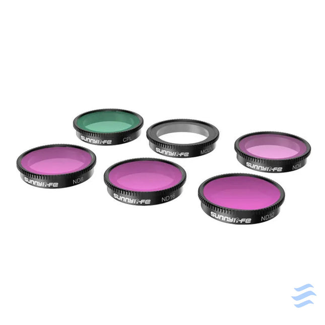 Set of 6 filters MCUV + CPL + ND4 + ND8 + ND16 + ND32 Sunnylife for Insta360 GO 3/2 For sports cameras