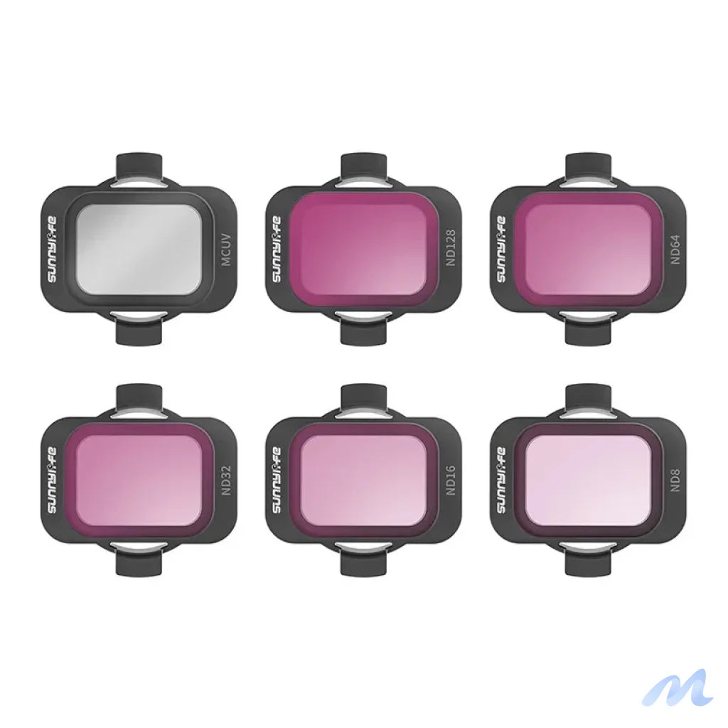 Set of 6 filters Sunnylife MCUV, ND8/16/34/64/128 for DJI Avata 2