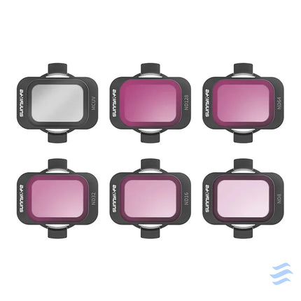 Set of 6 filters Sunnylife MCUV ND8/16/34/64/128 for DJI Avata 2 Filters for drones