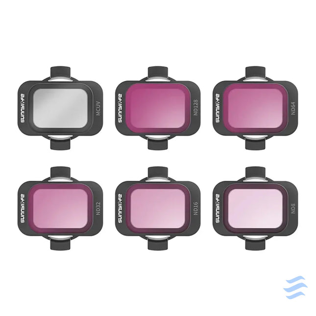 Set of 6 filters Sunnylife MCUV ND8/16/34/64/128 for DJI Avata 2 Filters for drones