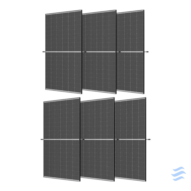 Set of 6x Trina 510W photovoltaic panel. Photovoltaic panels