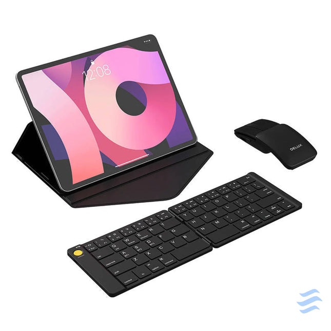 Set Wireless foldable Keyboard Delux KF10 and mouse MF10PR Sets