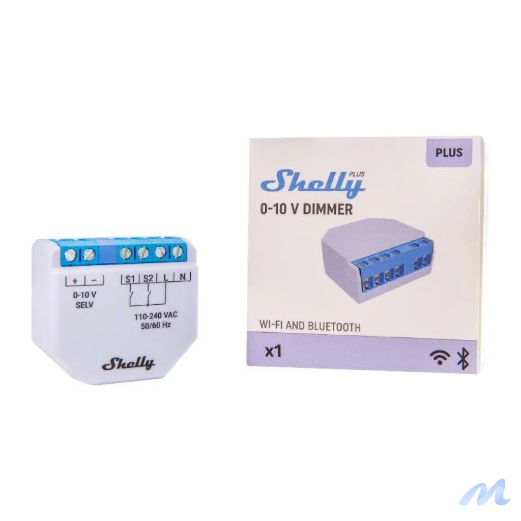 Shelly Plus 0-10V Light Dimmer, WiFi/Bluetooth
