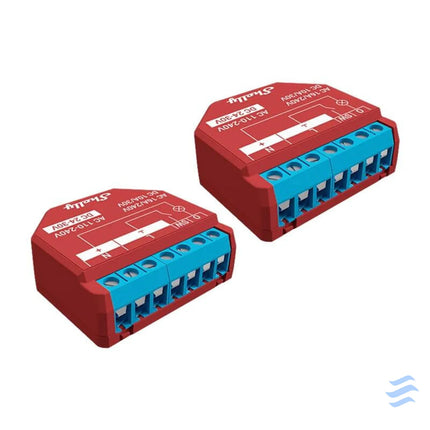 Shelly Plus 1PM Set of 2 Relays with Power measurement WiFi/Bluetooth Smart controllers