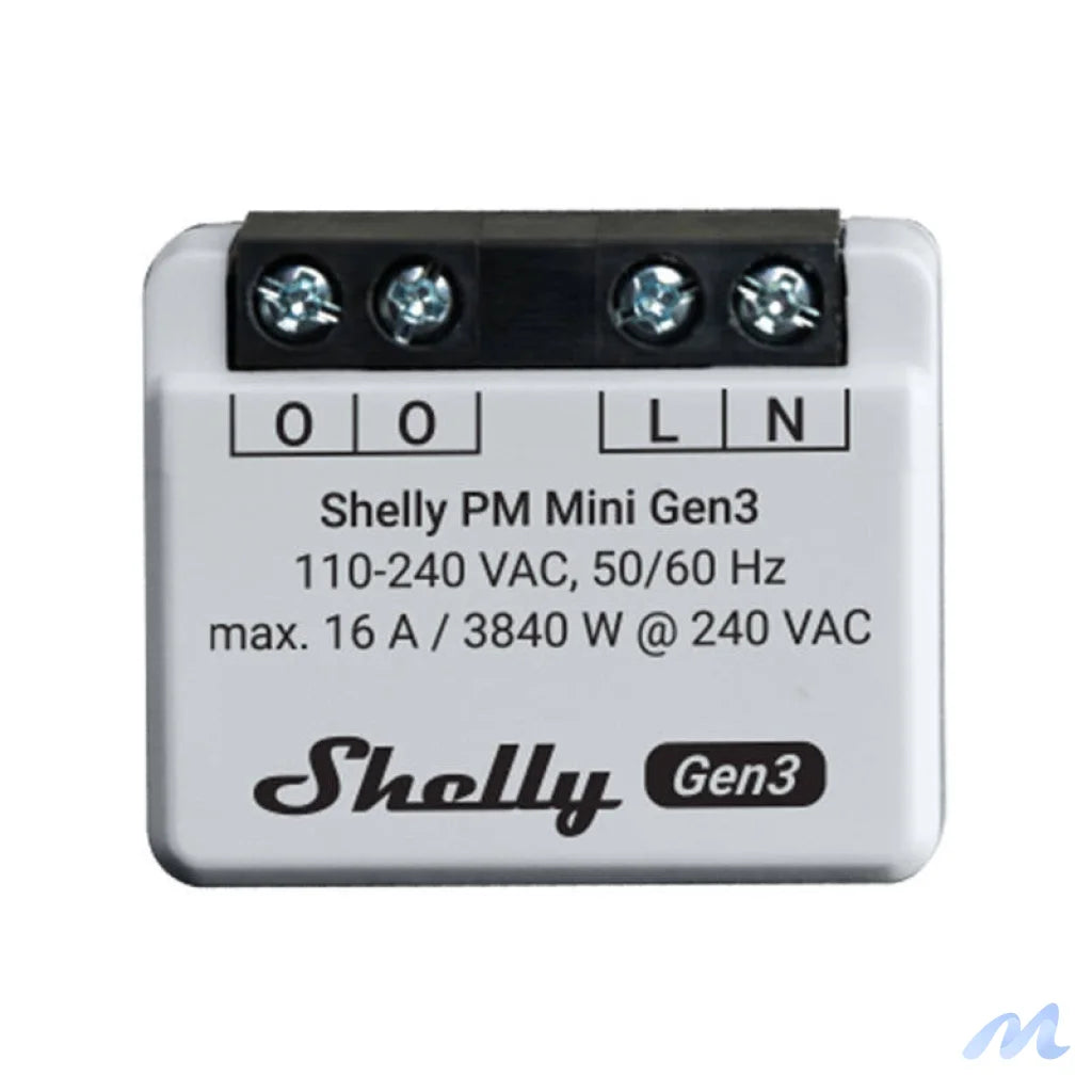 Shelly PM Mini Gen3 Set of 2 Controllers, WiFi/Bluetooth