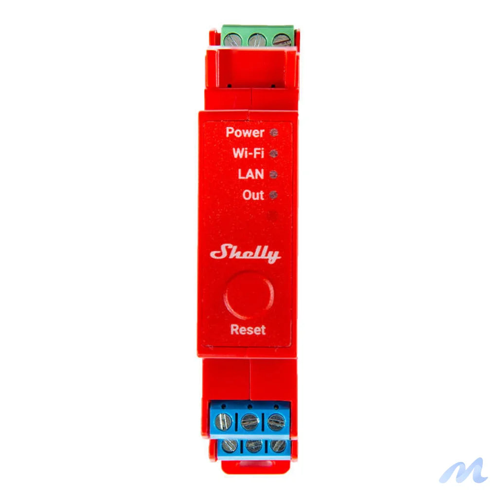 Shelly Pro 1PM DIN Rail Switch with Power measurement, 1 channel, WiFi/LAN