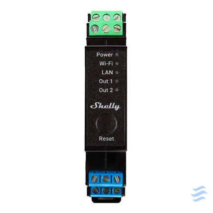 Shelly Pro 2PM DIN Rail 2 channel Relay WiFi/LAN (Power measurement) Smart controllers