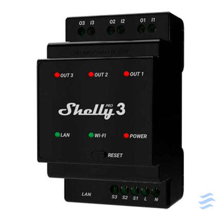 Shelly Pro 3 DIN Rail 3 channel Relay WiFi/LAN Smart controllers