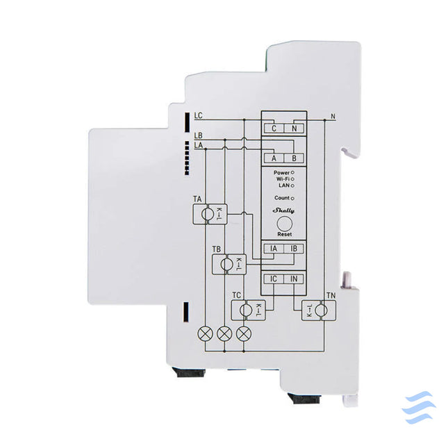 Shelly PRO 3EM 120A 2 Phase Energy Meter WiFi/Bluetooth Sensors