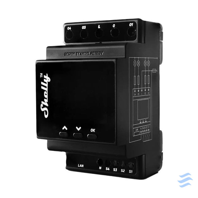 Shelly Pro 4PM DIN Rail 4 channel Relay WiFi (Power measurement) Smart controllers