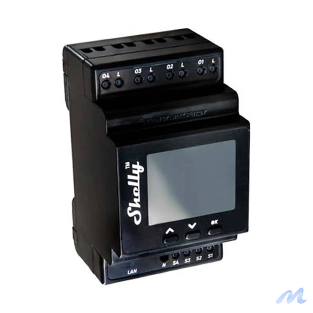 Shelly Pro 4PM DIN Rail 4-channel Relay, WiFi (Power measurement)