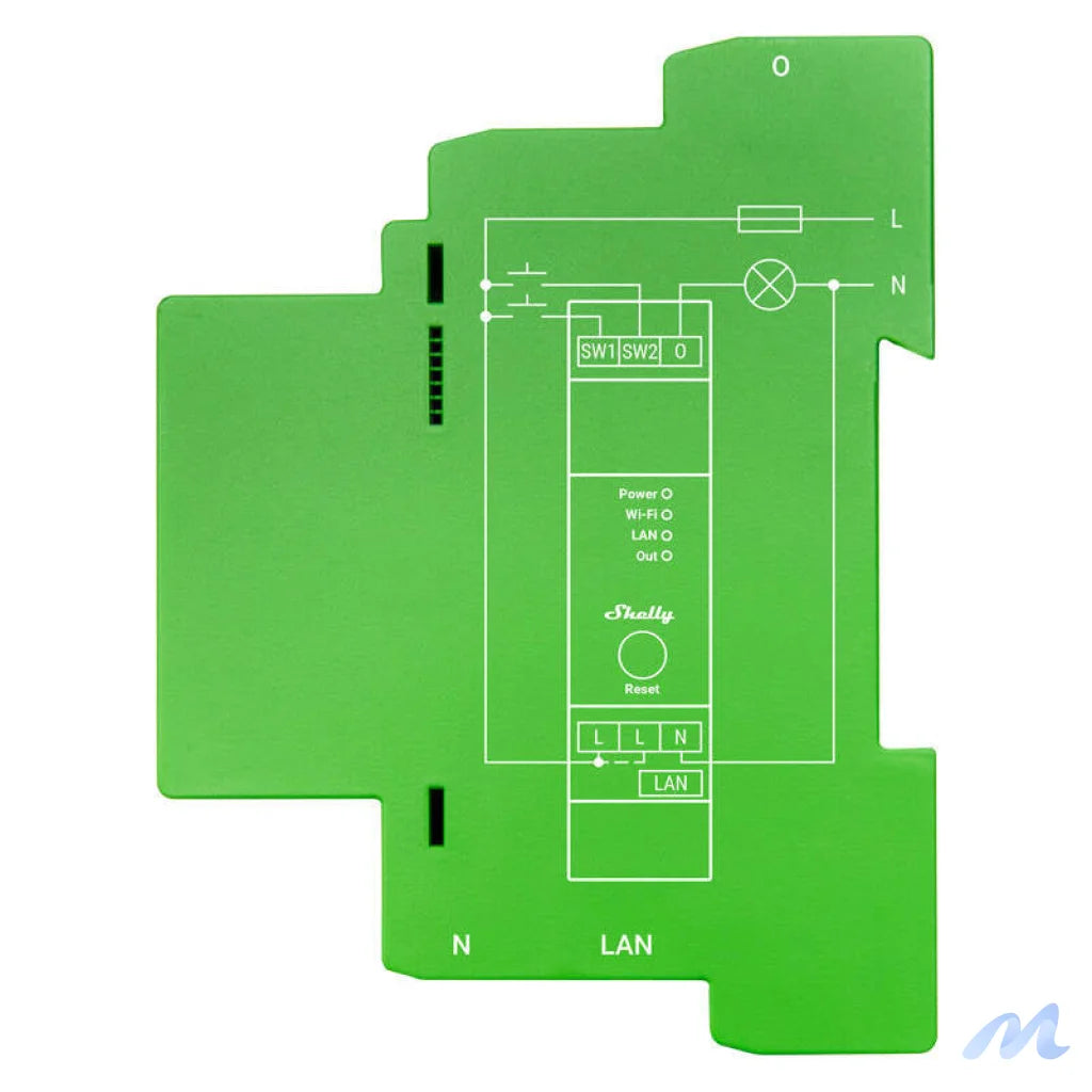 Shelly Pro Dimmer 1 DIN Rail Smart Switch, 1-channel