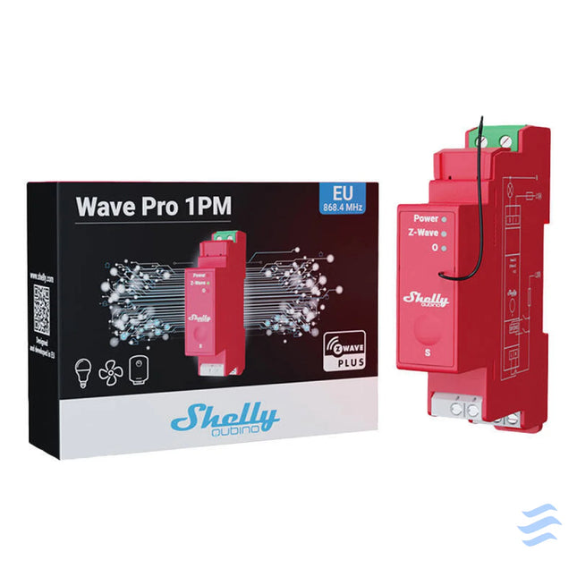 Shelly Qubino Pro 1PM DIN rail Relay 1 channel Z Wave (Power measurement) Smart controllers