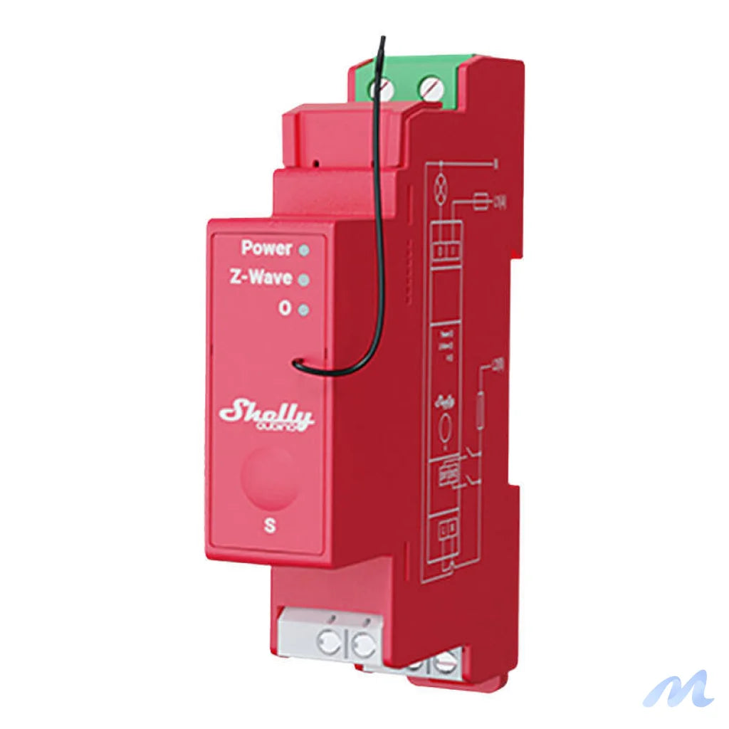 Shelly Qubino Pro 1PM DIN rail Relay, 1-channel, Z-Wave (Power measurement)