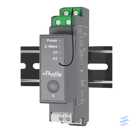 Shelly Qubino Pro 2 DIN rail Relay 2 channel Z Wave Smart controllers