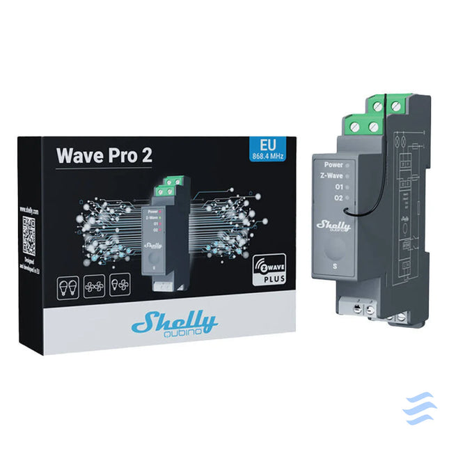 Shelly Qubino Pro 2 DIN rail Relay 2 channel Z Wave Smart controllers