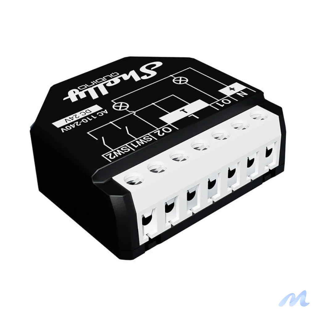 Shelly Qubino Wave2PM Controller, 2-channel, Z-Wave (Power measurement)