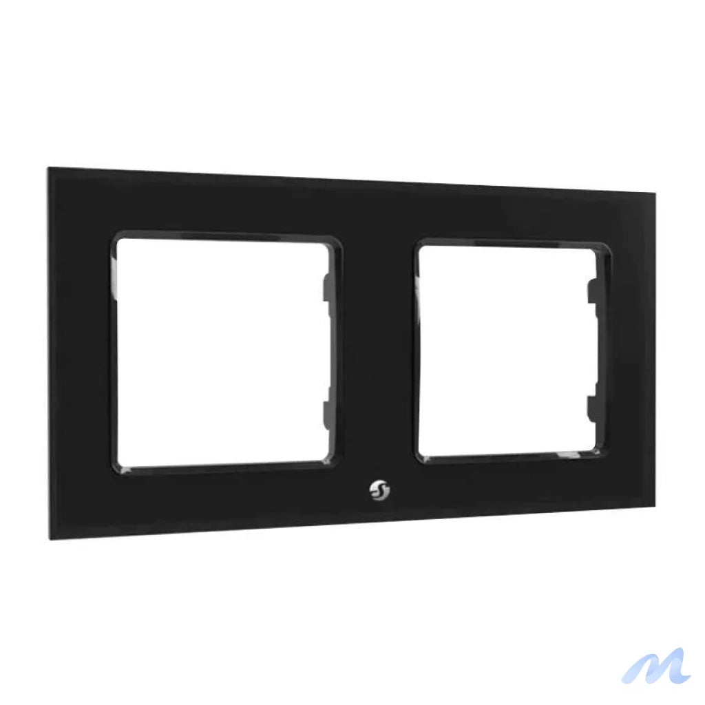 Shelly Switch Frame Double (Black)
