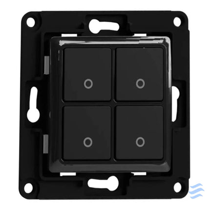 Shelly wall switch 4 button (black) Switches