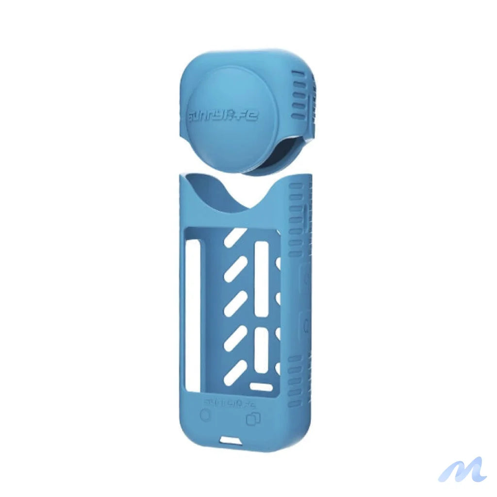 Silicone protective case + lens cover Sunnylife for Insta360 X4 (blue)