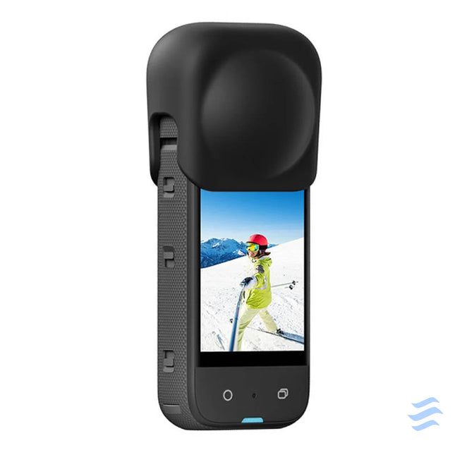 Silicone protective lens cover Puluz for Insta360 X3 (black) For sports cameras