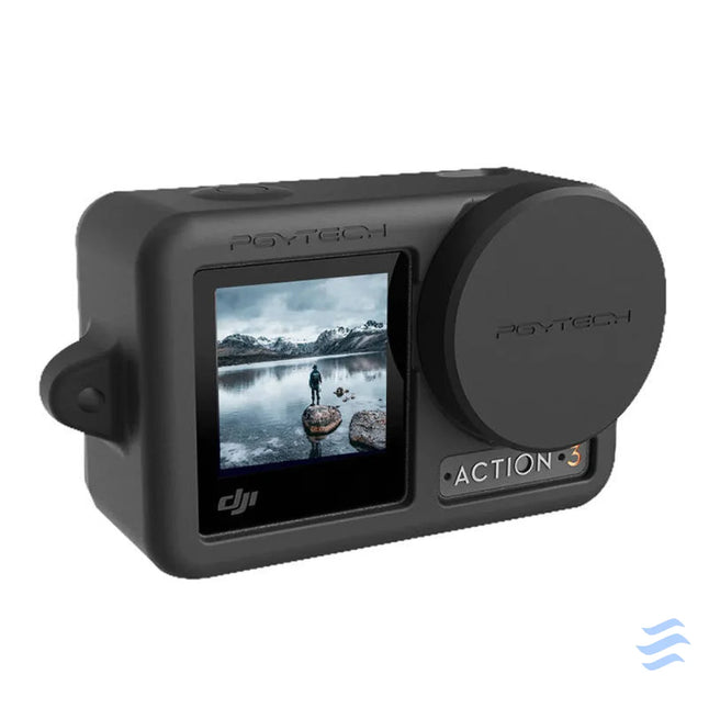 Silicone Rubber Case PGYTECH for OSMO Action (Black) For sports cameras