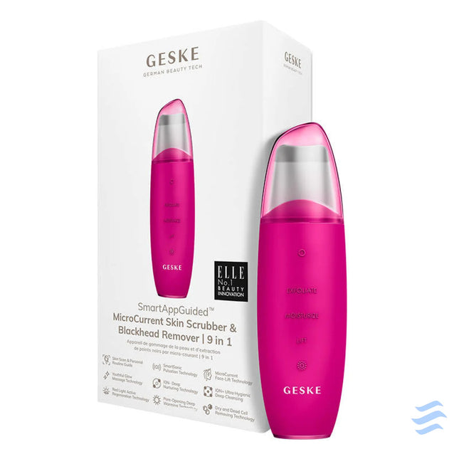 Skin Scrubber & Blackhead Remover 9in1 Geske with APP (magenta) Cavitation peeling