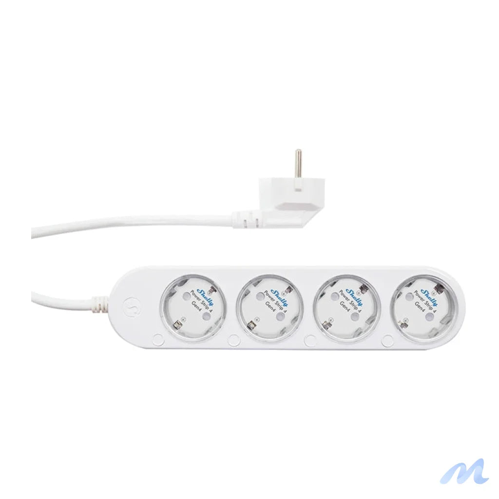 Smart 12A Shelly Power Strip 4 Gen4 Zigbee/Matter power strip