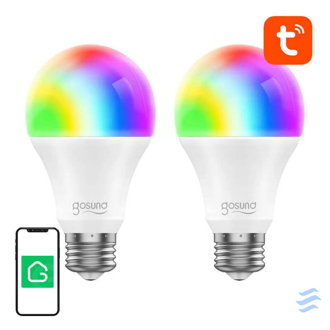 Smart Bulb WiFi RGB LED Gosund WB4 2 E27 (2 pack) Tuya LED bulbs