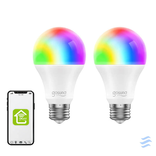 Smart Bulb WiFi RGB LED Gosund WB4 2 E27 (2 pack) Tuya LED bulbs