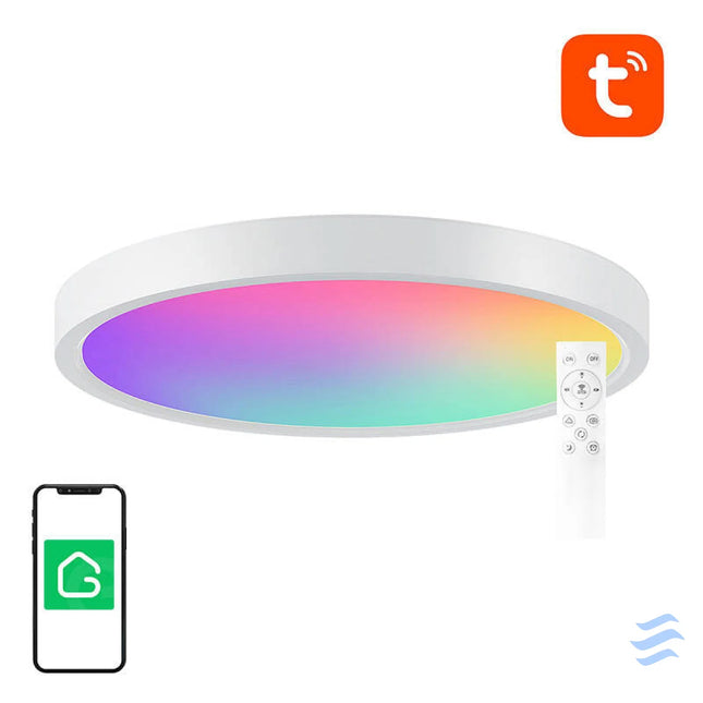 Smart ceiling lamp 30cm WiFi/Bluetooth 16M RGBCW Gosund LB12 1920lm Tuya + Remote Control. Ceiling lamps