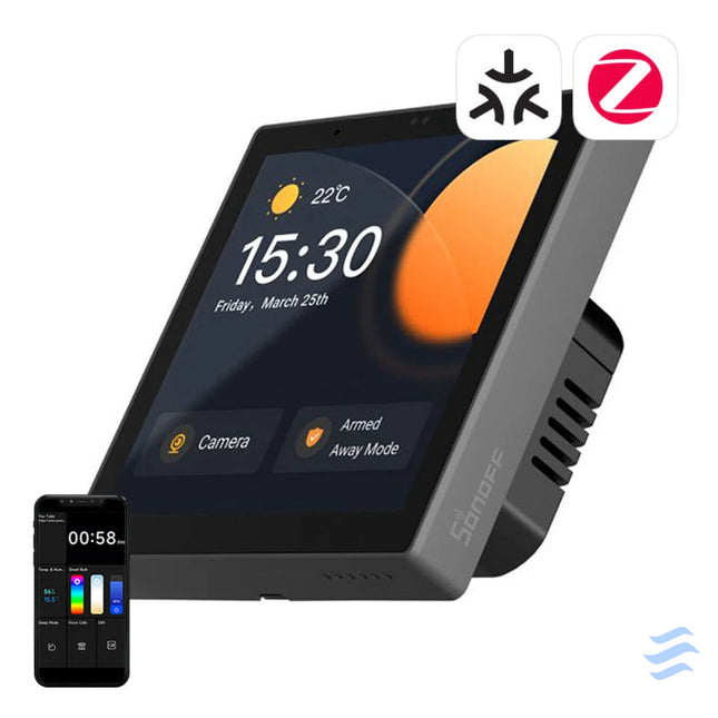 Smart Control Panel WiFi/Bluetooth/ZigBee Matter Sonoff NSPanel Pro (black) Control panels