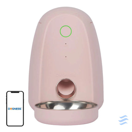Smart food dispenser with plastic bowl WIFI mini Dogness (pink)) Bowls
