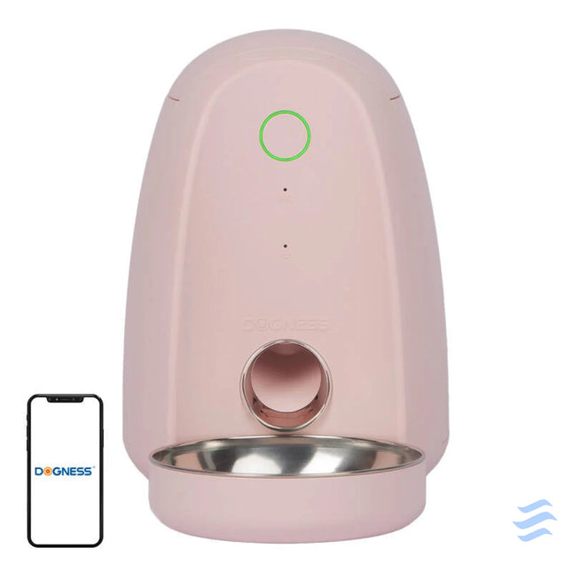 Smart food dispenser with plastic bowl WIFI mini Dogness (pink)) Bowls