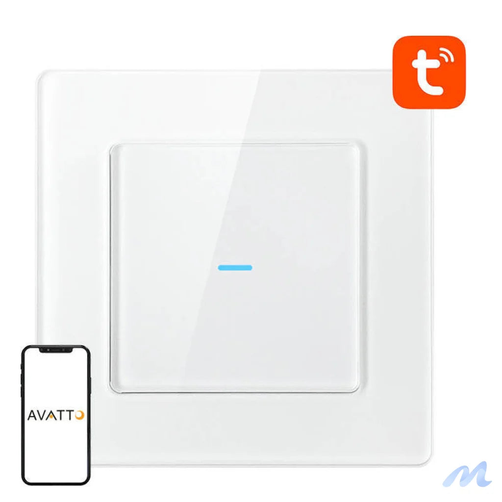 Smart Light Switch WiFi Avatto N-TS10-W1 1 Way TUYA (white)