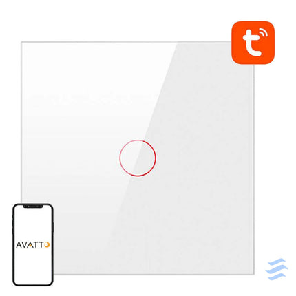 Smart Light Switch ZigBee Avatto LZTS02 EU W1 1 Way No Neutral TUYA (white) Switches