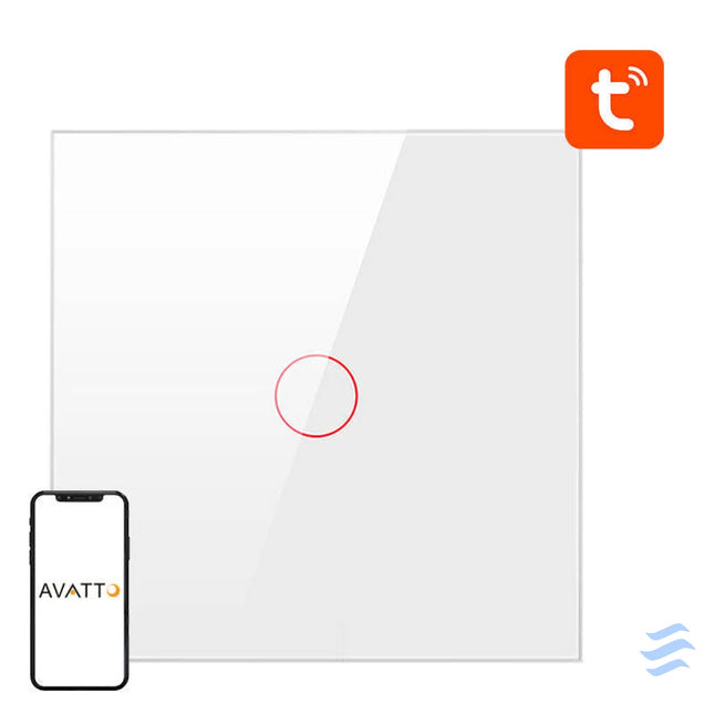 Smart Light Switch ZigBee Avatto ZTS02 EU W1 1 Way TUYA (white) Switches