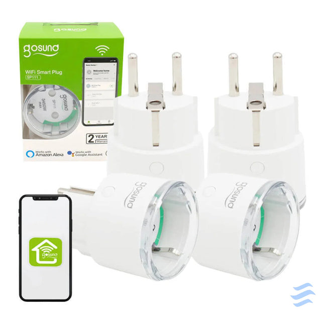 Smart plug WiFi Gosund SP111 3680W 16A Tuya 4 pack Power plugs