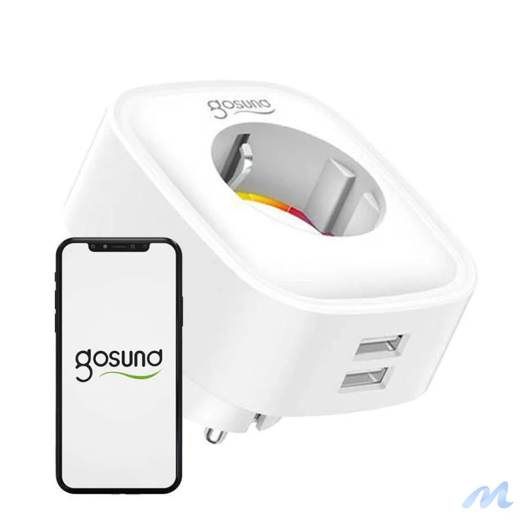 Smart plug WiFi Gosund SP112 2xUSB, 16A, Tuya