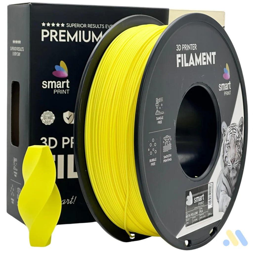 Smart Print PLA is easy to use, great for beginners. It prints smoothly with strong layer adhesion and minimal warping. Special inhibitors boost durability and color, making it ideal for everyday prints.