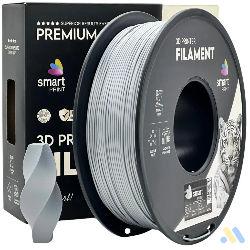 Smart Print PLA is easy to use, great for beginners. It prints smoothly with strong layer adhesion and minimal warping. Special inhibitors boost durability and color, making it ideal for everyday prints.