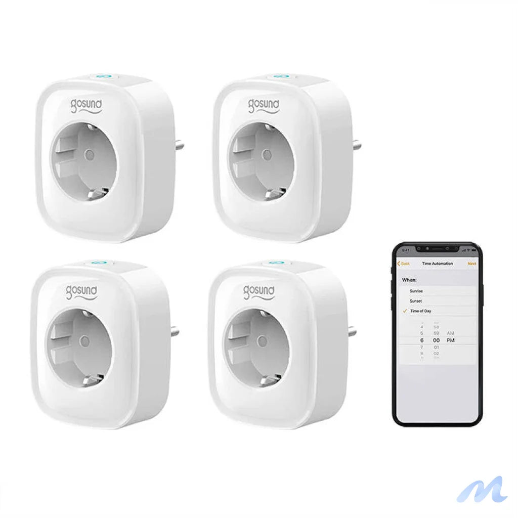 Smart socket WiFi Gosund SP1 (4-pack) Tuya