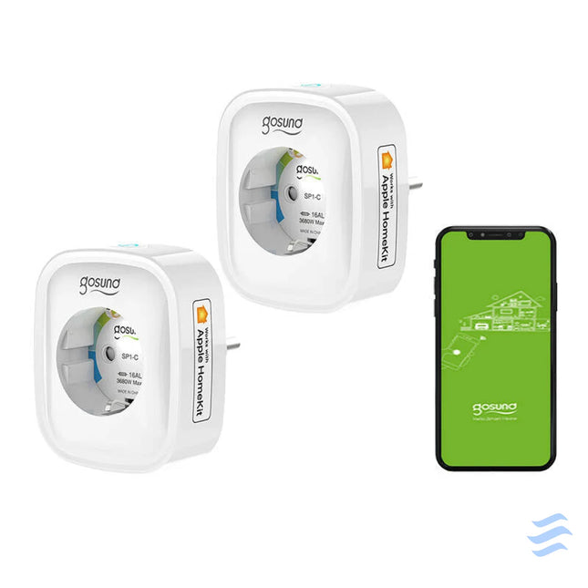 Smart socket WiFi Gosund SP1 H (2 pack)(HomeKit) 16A Power plugs